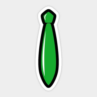 Shiny Green Tie Sticker